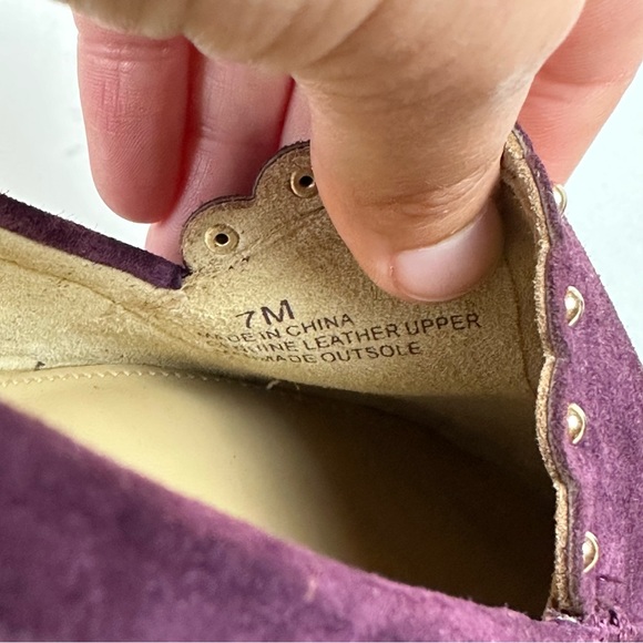 Talbots purple suede studded loafers - Picture 7 of 7
